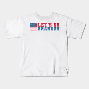 let's go brandon - simpel flag Kids T-Shirt